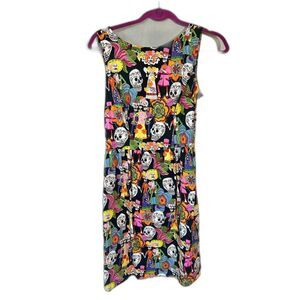 Modcloth Día de los Muertos A-line Fit & Flare Babydoll Retro Dress